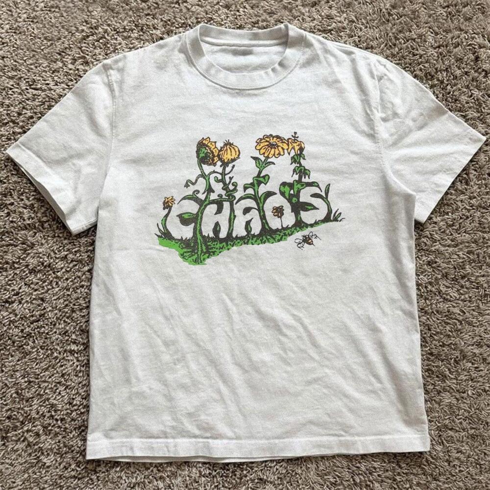 White Chaos Sunflower Tee